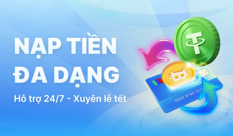 nạp tiền đa dạng