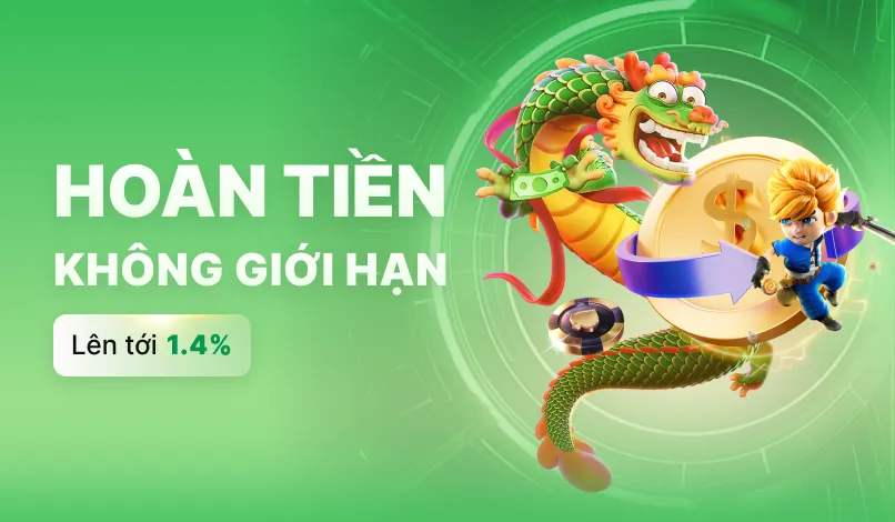 hoàn tiền không giới hạn